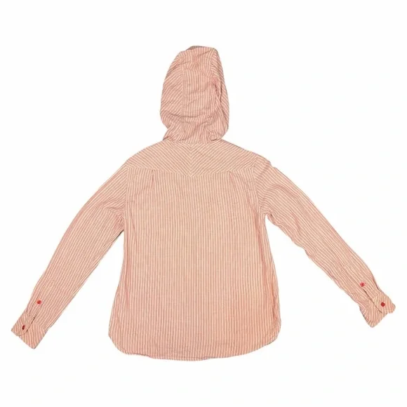 Toad & Co Utility Barn Full-Zip Hooded With Pockets Jacket In Brown/Orange Sz XS - Picture 8 of 11